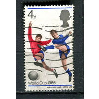 Великобритания - 1966 - Чемпионат мира по футболу - [Mi. 429] - полная серия - 1 марка. Гашеная.  (Лот 18EB)-T7P3