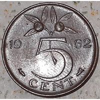 Нидерланды 5 центов, 1962 (5-1-15)