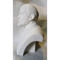 В. И. Ленин. Бюст крупный. Подписной, папье-маше, 1958г. СССР.