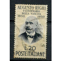 Италия - 1950 - Итальянский физик Аугусто Риги - [Mi. 806] - полная серия - 1 марка. Гашеная.  (Лот 90AC)