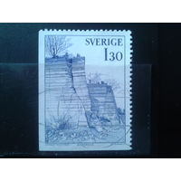 Швеция 1978 200 лет К. Линнею, красная известняковая скала
