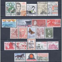 [2791] Дания. 22 гашеные марки.