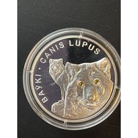 Серебряная монета "Воўк" ("Волк"), 2007. 20 рублей