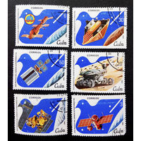 Куба 1982 г. Космос, полная серия из 6 марок #0163-K1P15