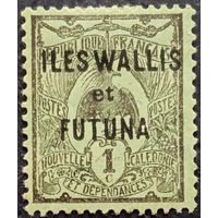 Французская колония Новая Каледония с надпечаткой ILES WALLS et FUTUNA.