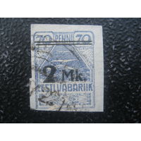 Эстония 1920 мих. 20 надпечатка
