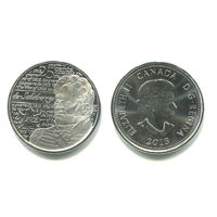 Канада 25 центов, 2013 Война 1812 года - Шарль де Салаберри UNC