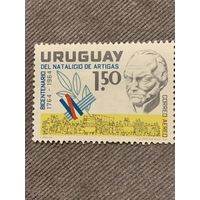 Уругвай 1964. 200-летие Natalicio de Artigas