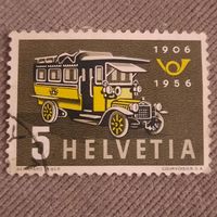 Швейцария 1956. Почтовый фургон