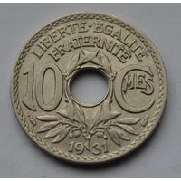 Франция, 10 сантимов 1931 г.