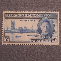 Тринидад и Тобаго 1946. Британская колония. Корол  Георг VI