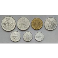 Сан-Марино 1, 2, 5, 10, 20, 50, 100 лир 1974 г. Цена за комплект