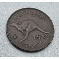 Австралия 1 пенни, 1950 - точка, Перта 5-14-2