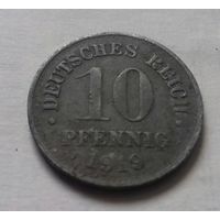 10 пфеннигов, Германия 1919 г., цинк