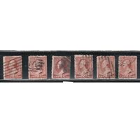 США-1882, (Мих.49), гаш.  , Стандарт, Президенты, Вашингтон , 6 марок-разл. гашения