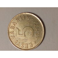 5 центов Эстония 1991