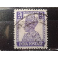 Британская Индия 1941 Король Георг 6  3 анны