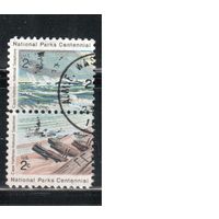 США-1972, (Мих.1062,1064) , гаш.  , Нац. парки, Птицы,