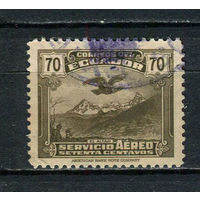 Эквадор - 1937 - Андский кондор на горами 70С. Авиамарка - [Mi.386] - 1 марка. Гашеная.  (LOT FB41)-T10P34