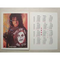 Карманный календарик. Артисты. ALICE COOPER 1994 год