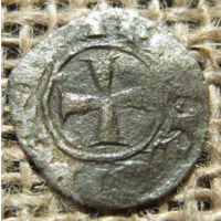 Крестоносцы Королевство де лузиньян-Генриха ii 1285-1324 г. н.э. 0,56гр.16,1мм.