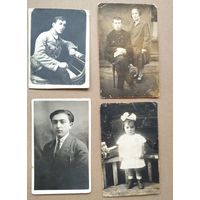 4 фото из альбома семейного альбома. 1920-30-е. 8х13 см. Цена за все.