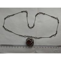 Ожерелье винтажное янтарь