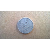 Польша 5 грошей, 1958г.  (D-53)