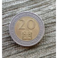 Werty71 Кения 20 шиллингов 1998 Биметалл