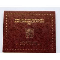 Ватикан 2 евро, 2021 450 лет со дня рождения Караваджо буклет