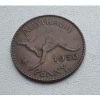 Австралия 1 пенни, 1950 - точка, Перта 5-14-1