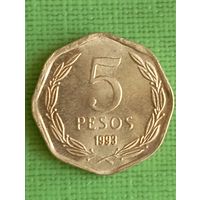 Чили 5 песо 1993