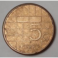 Нидерланды 5 гульденов, 1989 (2-14-201)