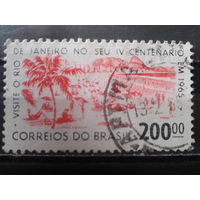 Бразилия 1964 400 лет Рио де Жанейро, современный пляж