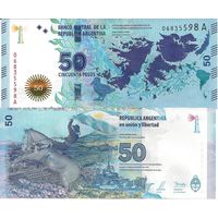 Аргентина 50 песо образца 2015 года UNC p362
