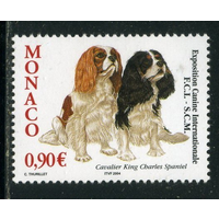 Монако 2004 ** Фауна Собаки. Кавалер кинг чарльз спаниель.
