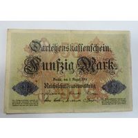 50 марок 1914 г. Германия.