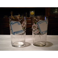 Два  старинных подарочных стакана  Германия