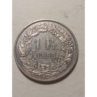 1 франка Швейцария 1995