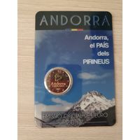 Монета Андорра 2 евро 2017 Пиренейская страна БЛИСТЕР