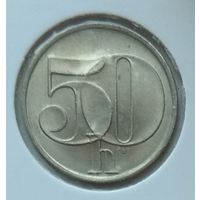 Чехословакия 50 геллеров 1991 г. В холдере