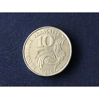 Франция 10 франков 1986. Свобода, равенство, братство.
