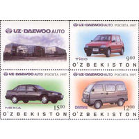 Автомобильный завод Uz-Daewoo Узбекистан 1997 год серия из 4-х марок