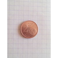 2 евроцента 2002 г. Италия.