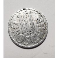Австрия 10 грошей, 1957