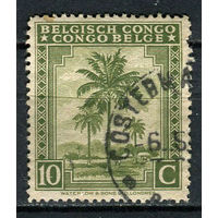 Бельгийское Конго - 1942/1943 - Пальма 10C - [Mi.207] - 1 марка. Гашеная.  (Лот 43EV)-T25P1