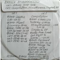CD MP3 EASILY EMBARRASSED выборочная студийная дискография на 2CD (2008 - 2016)