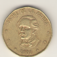 1 песо 2002 г.