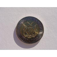 Намибия. 10 долларов 2010 год  КМ#21 "20 лет Банку Намибии"