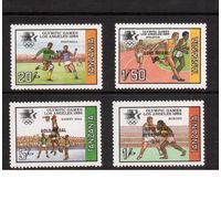 Танзания-1985,(Мих.272-275) ** надп. , Спорт,ОИ-1984